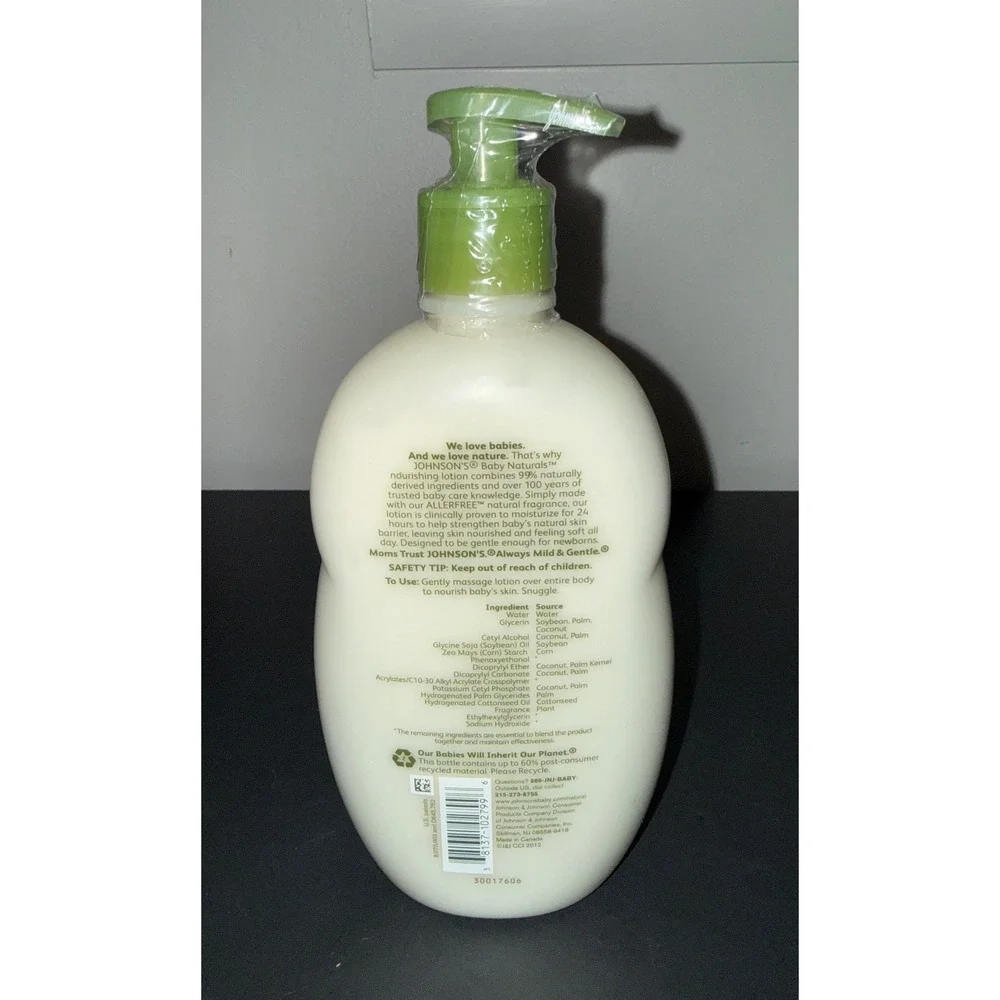 Johnson's Baby Naturals Nourishing Lotion 18oz Sealed Discont. NOS 99% Natural